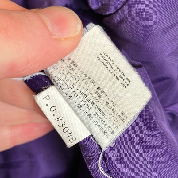 Patagonia Vintage Blue Winter Removable Hooded Jacket - Picture 7 of 11